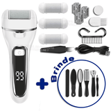 Lixador Eletrico Removedor de Calos e Rachaduras instantâneo - RemoveSkin (KIT COMPLETO COM 18 PEÇAS)