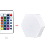 Luminaria Led Hexagonal Com TouchScreen e 16 Cores + Controle Remoto - LedMax®