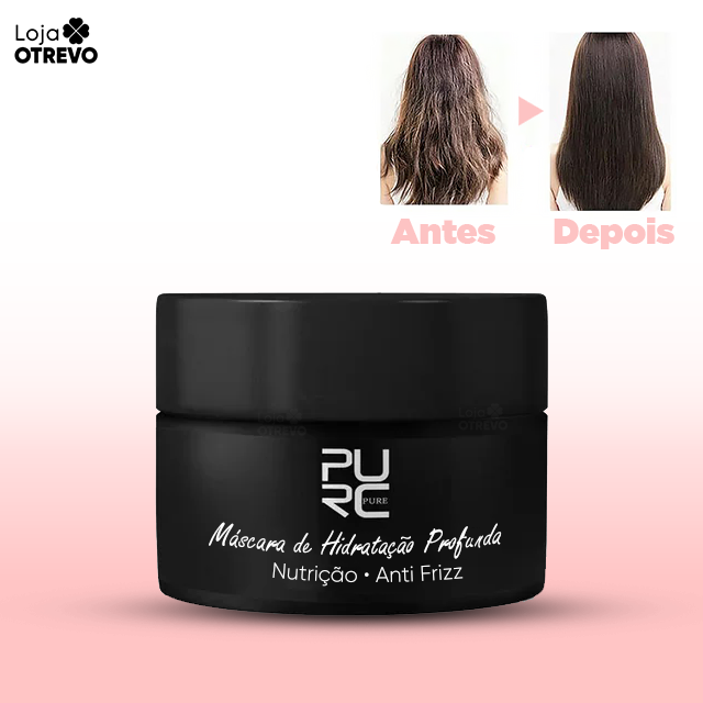 Máscara De Hidratação Profunda a Base de Óleo Puro de Coco e Colágeno - DEEPMASK®  (REPARA TOTALMENTE O CABELO)