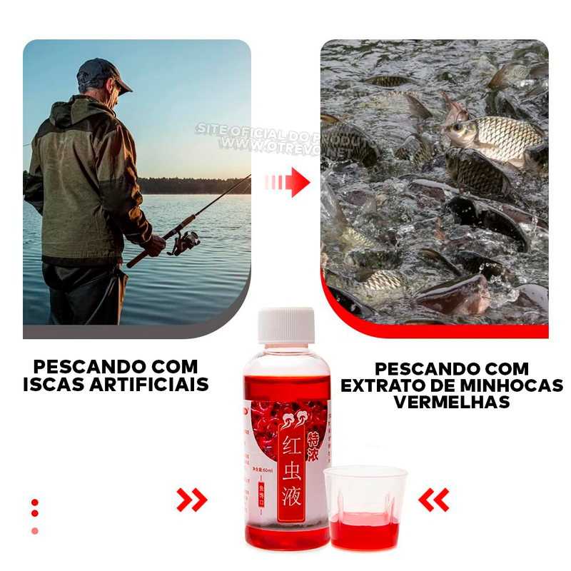 Isca Líquida Profissional Para Pesca - FishCatch® (TODOS OS PEIXES 100% FISGADOS)