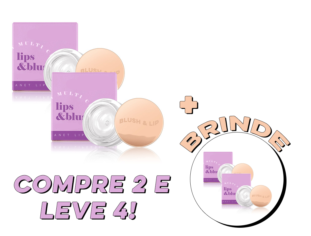 Blush & Lip Transparente 2 em 1 - Tom Natural Para Rosto e boca (PRODUTO ORIGINAL)