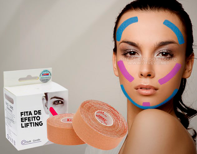 Rolo 5 Metros de Fita de Efeito Lifiting - ®FaceUp (PELE 100% REJUVENESCIDA)