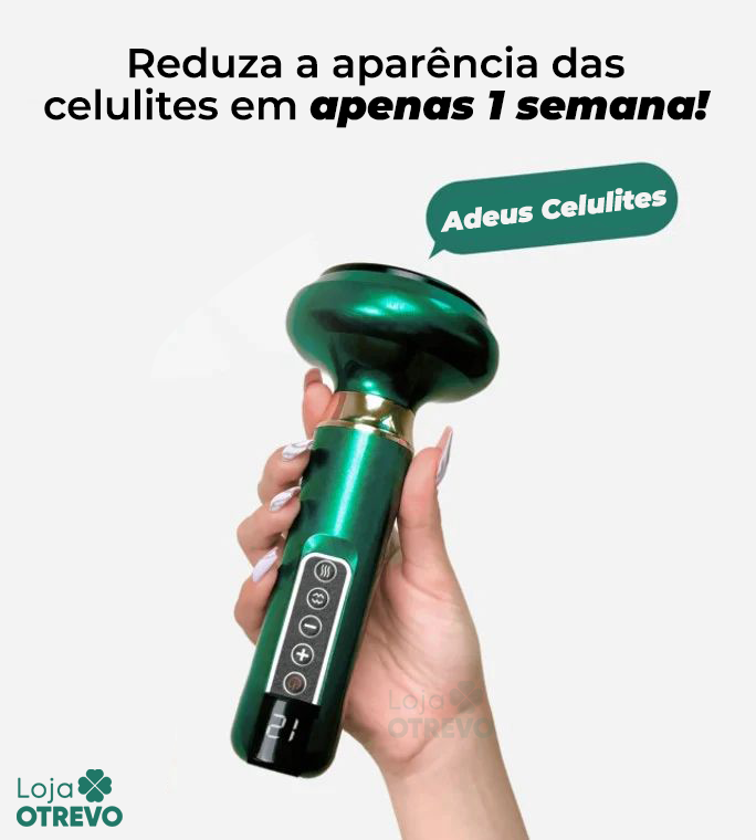 DrenaSkin® 3 em 1  - Massageador Redutor de Celulite e Gorduras Localizadas