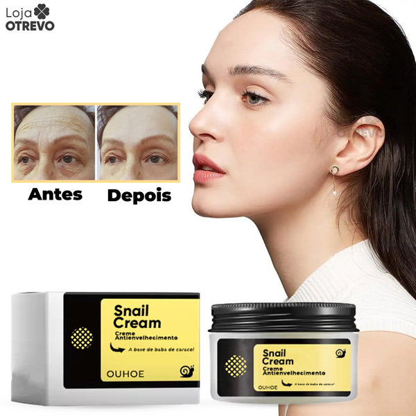 SnailCream® - Creme Rejuvenescedor e Antienvelhecimento Instantâneo a Base de Baba Caracol