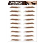 Adesivos de Sobrancelha 6D Biônico Semi Permanente (Compre 1 Cartela e leve 2)