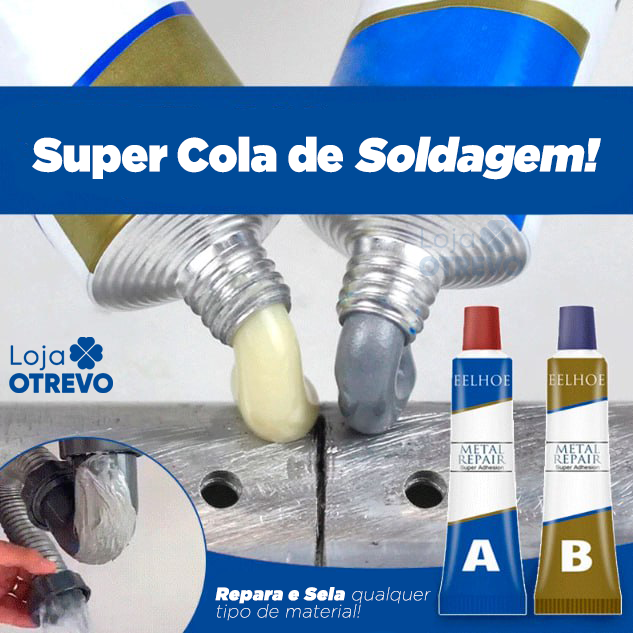 Super Cola de Soldagem 2 em 1  - ®Magic Glue (REPARAÇÃO TOTAL)