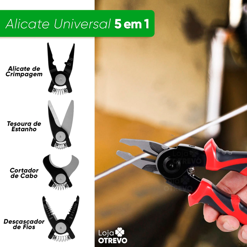 Super Alicate Universal  5 em 1 (KIT COMPLETO) ®TOOLMAX