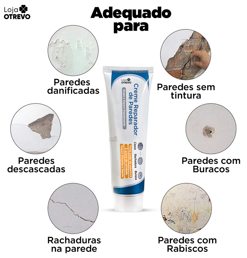 Super Creme Reparador de Parede Instantâneo - WallsRepair®