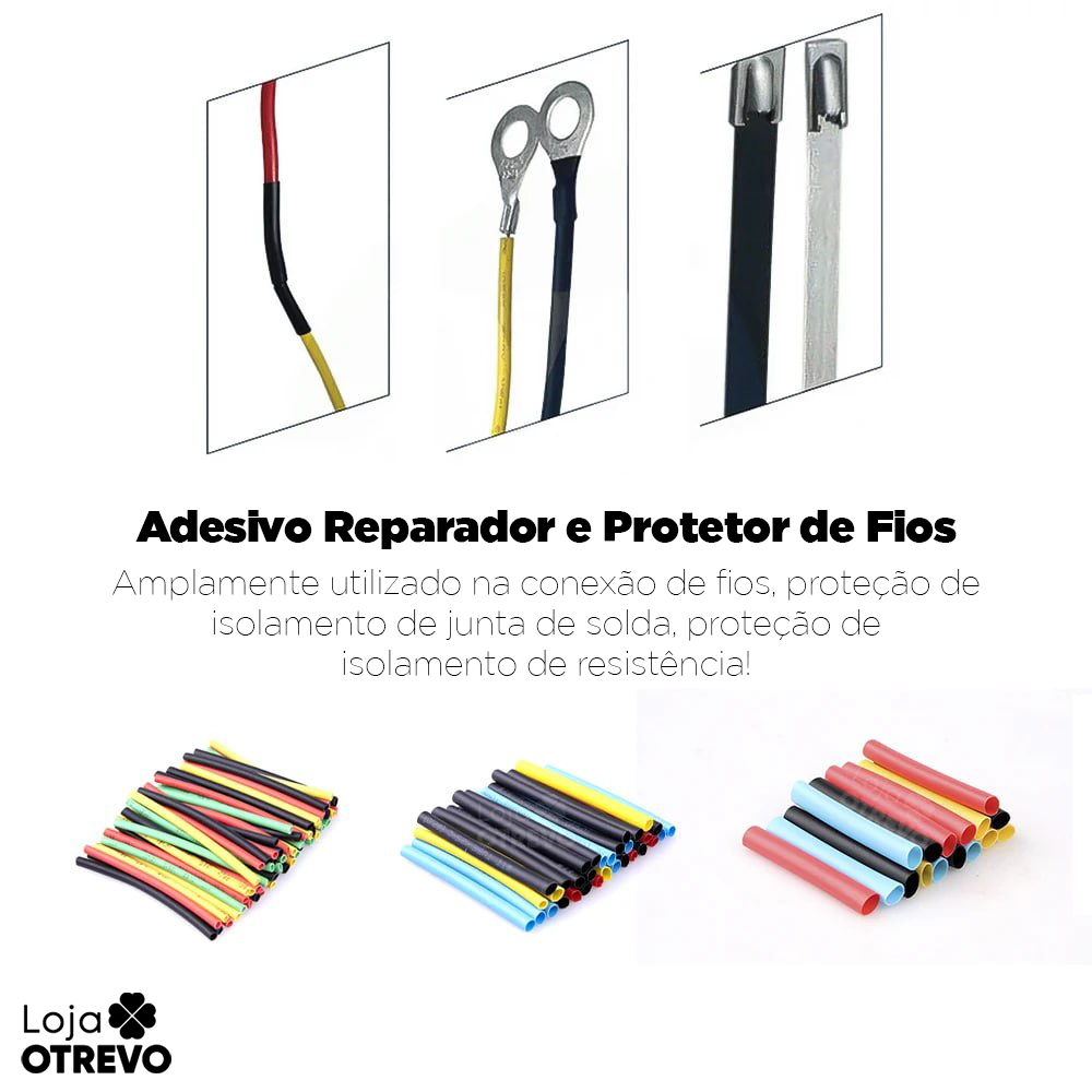 Adesivo Reparador e Protetor de Cabos - 560 Peças - MaxProtection®