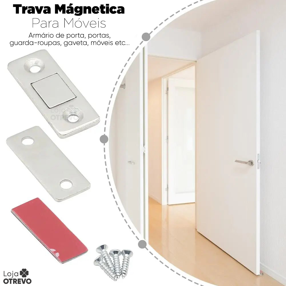 Trava Mágnetica Para Móveis - LockedUp®
