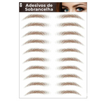 Adesivos de Sobrancelha 6D Biônico Semi Permanente (Compre 1 Cartela e leve 2)