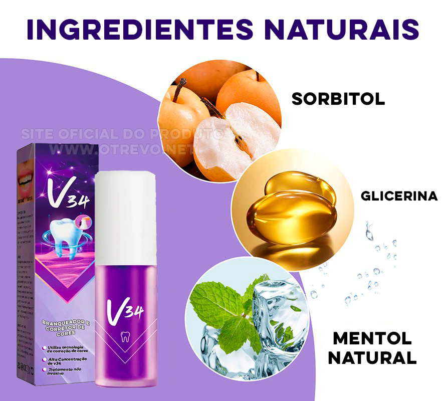 Clareador Dental - ®V34 (Clareamento instantâneo)