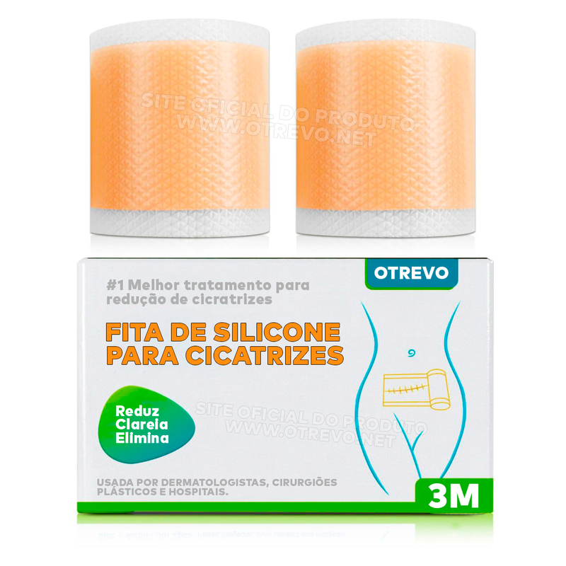 Fita de Silicone Gel Clareador Para Cicatriz (3 METROS)  - ®SilconeScar