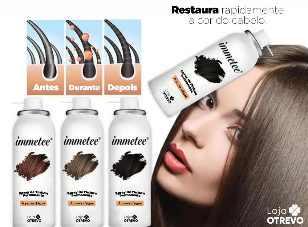Spray de Tintura Permanente a Prova D'água - ImmeteeHair®