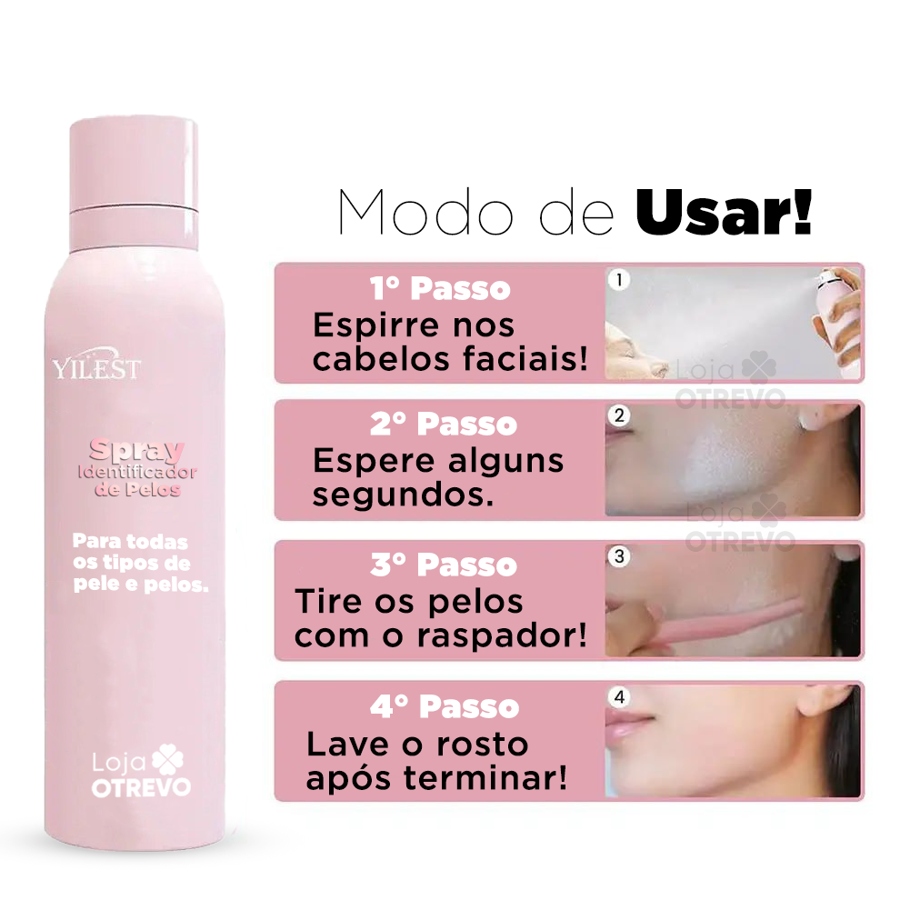Spray Identificador de Pelos - FastDepil® (Depilação Rápida e 100% Eficiente)