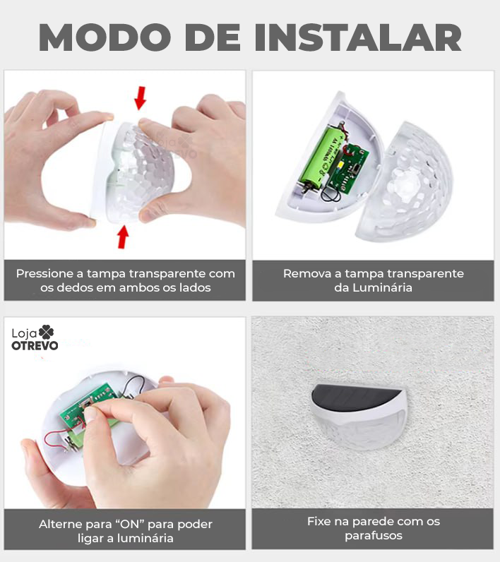 EcoLight - Luminária Solar (Recarregável) (COMPRE 1 E LEVE 2)