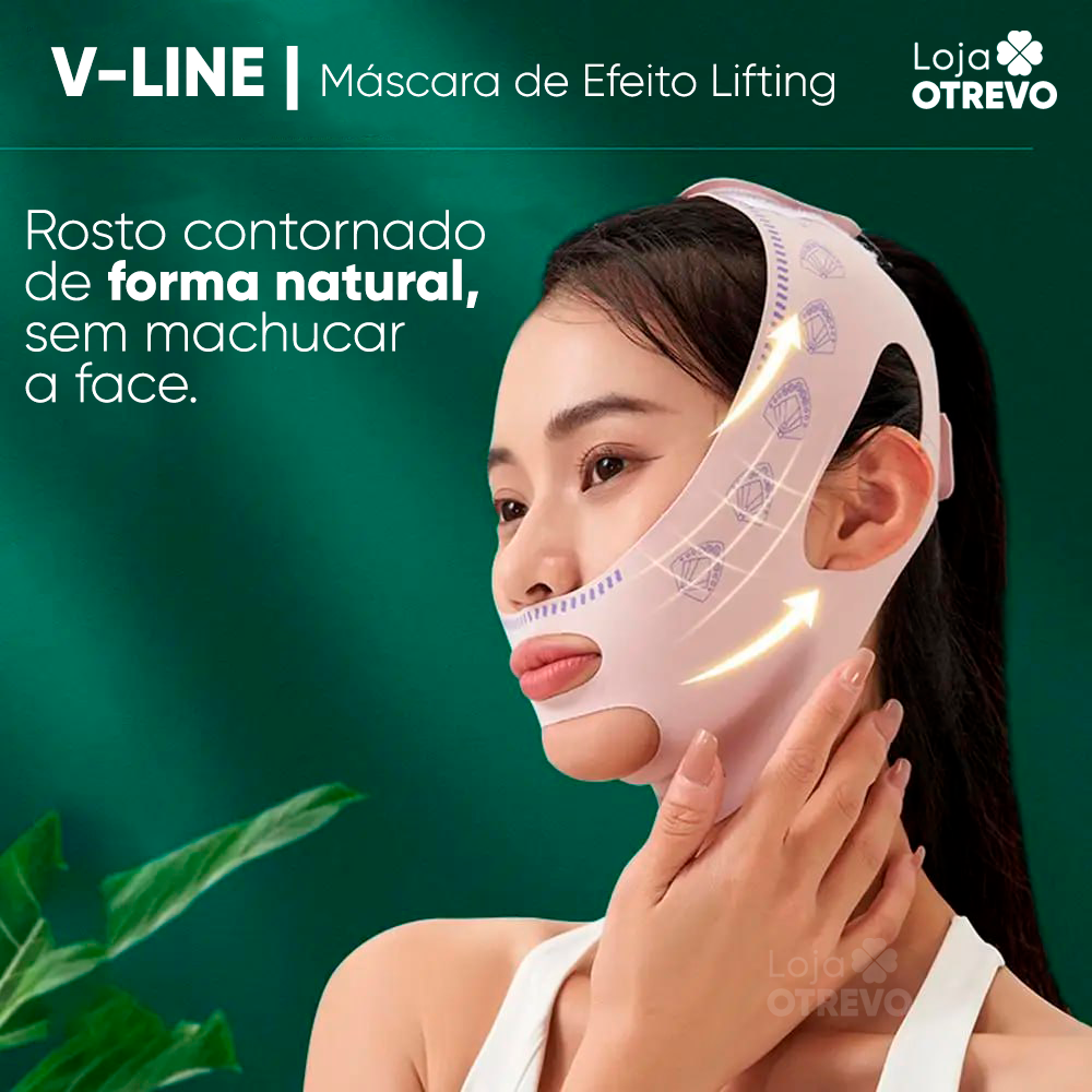 V Line - Máscara de Efeito Lifting (ROSTO EM "V" EM POUCO TEMPO)