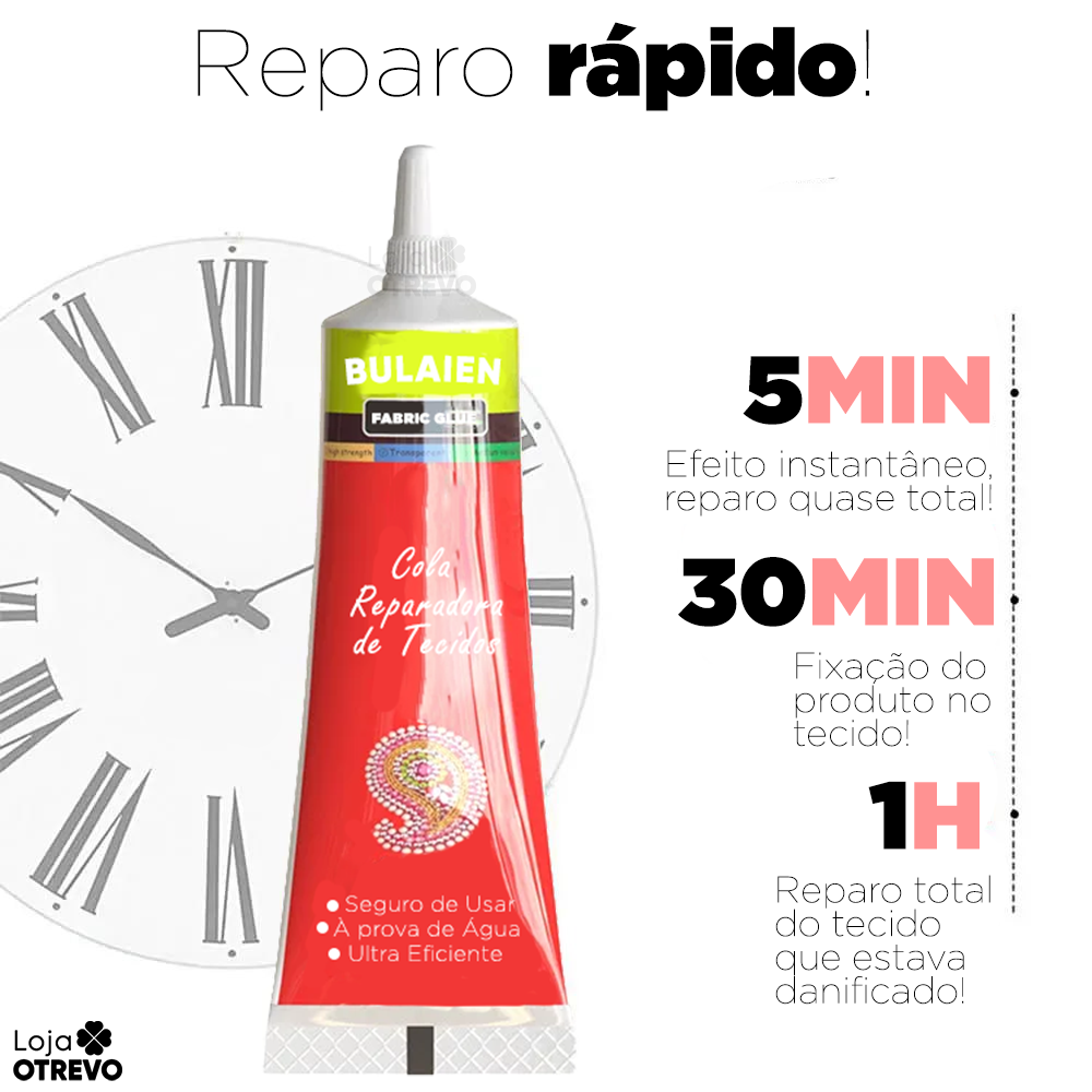 Super Cola Reparadora de Tecidos - BondMax ® 3 em 1 (Cola Tudo)