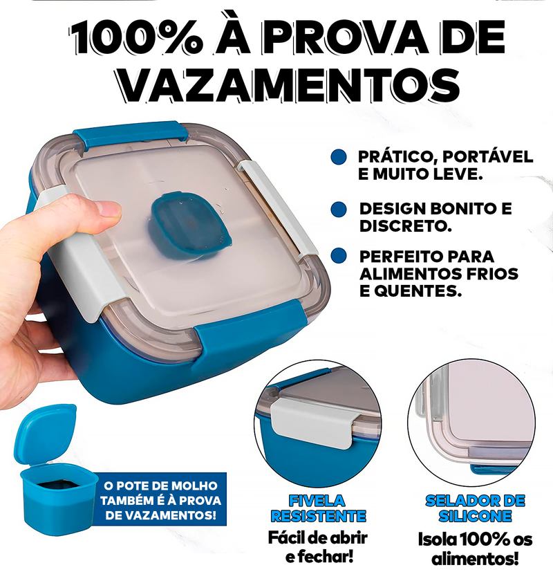 Marmita Prática Com Divisão Móvel 5 em 1 - ®SmartFodd (Lançamento 2023)