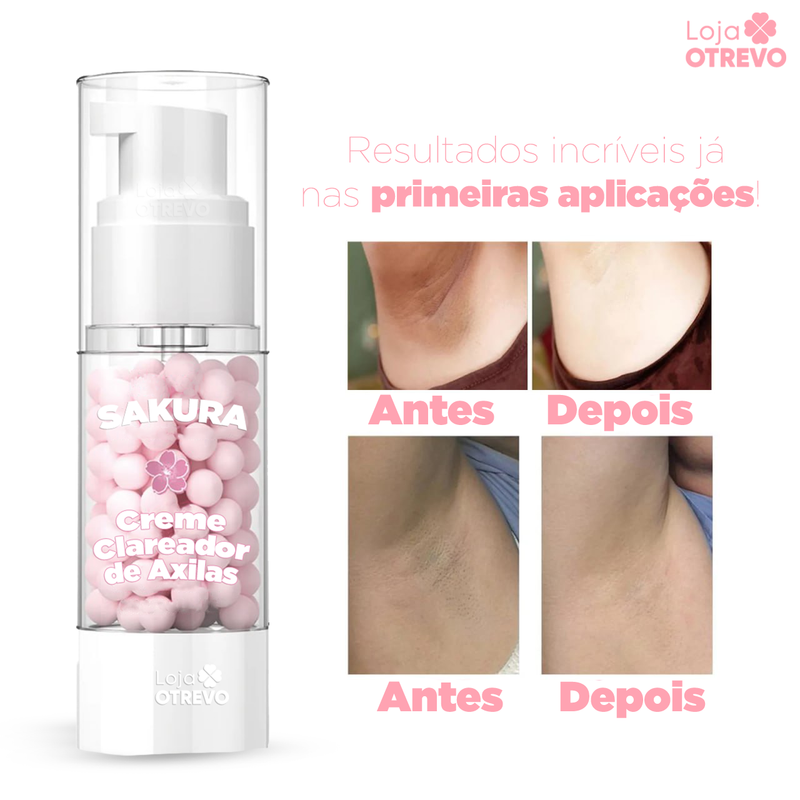 Creme Clareador de Axilas com Ativos Japoneses - SakuraClear® (CLAREAMENTO TOTAL)