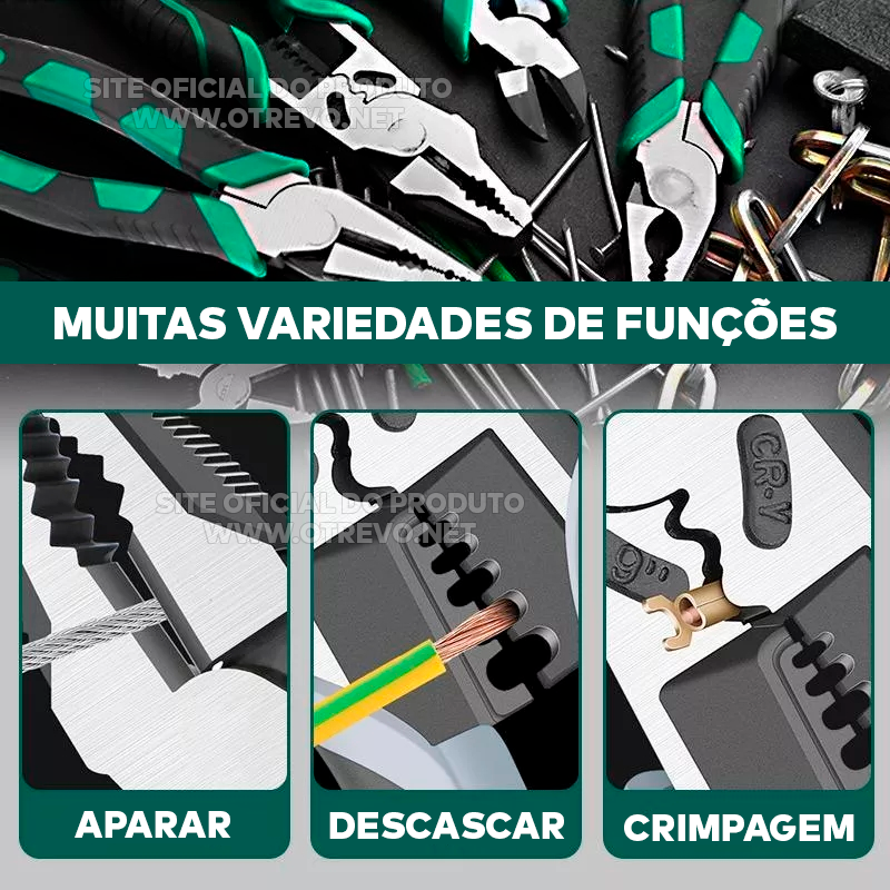 Super Alicate de Titanium Profissional Corta Tudo - ToolMax® (Poderoso e Resistente)