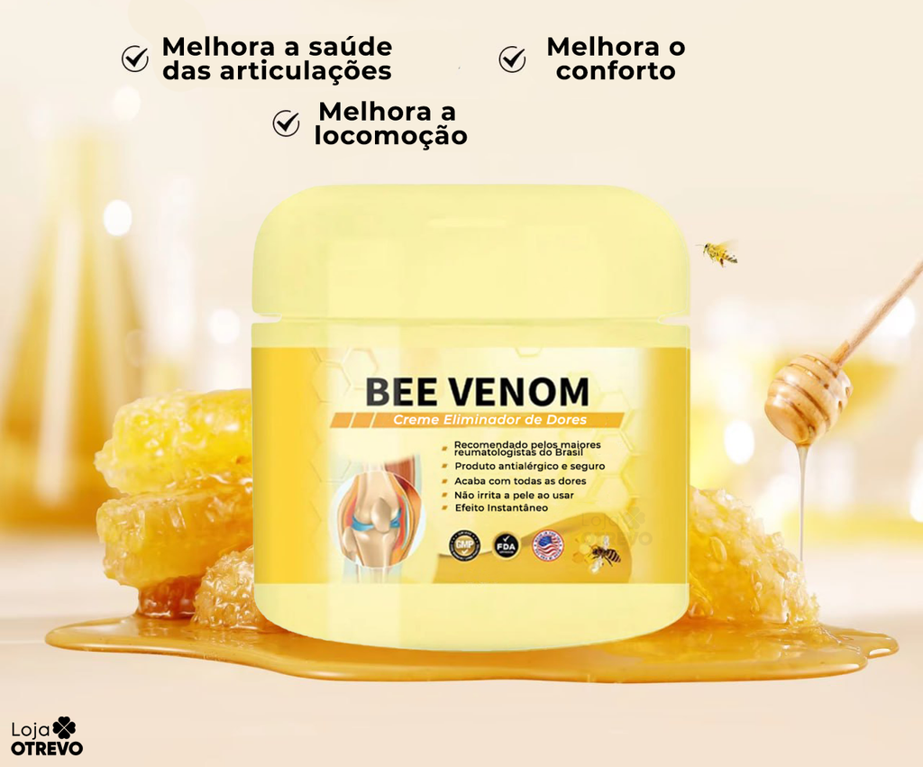BeeVenom® - Creme Eliminador de Dor Instantâneo (Articulações e Ossos)