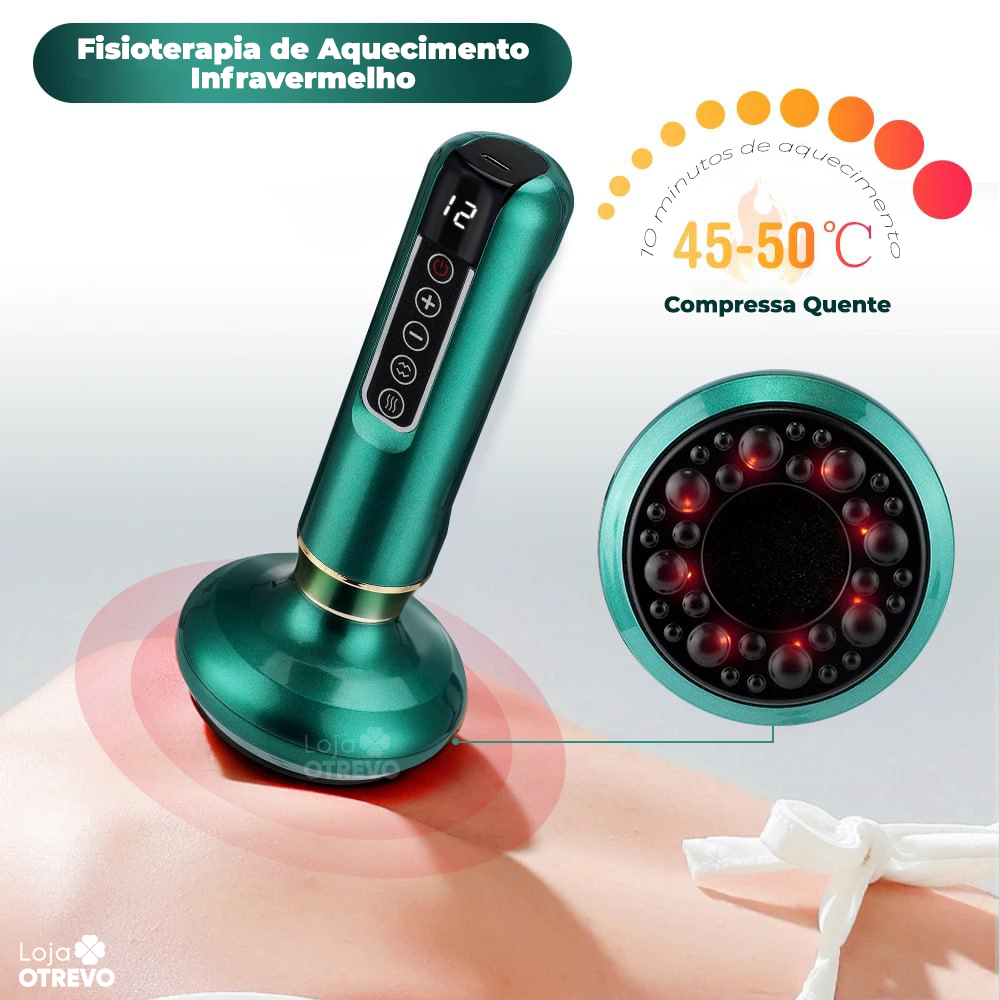 DrenaSkin® 3 em 1  - Massageador Redutor de Celulite e Gorduras Localizadas