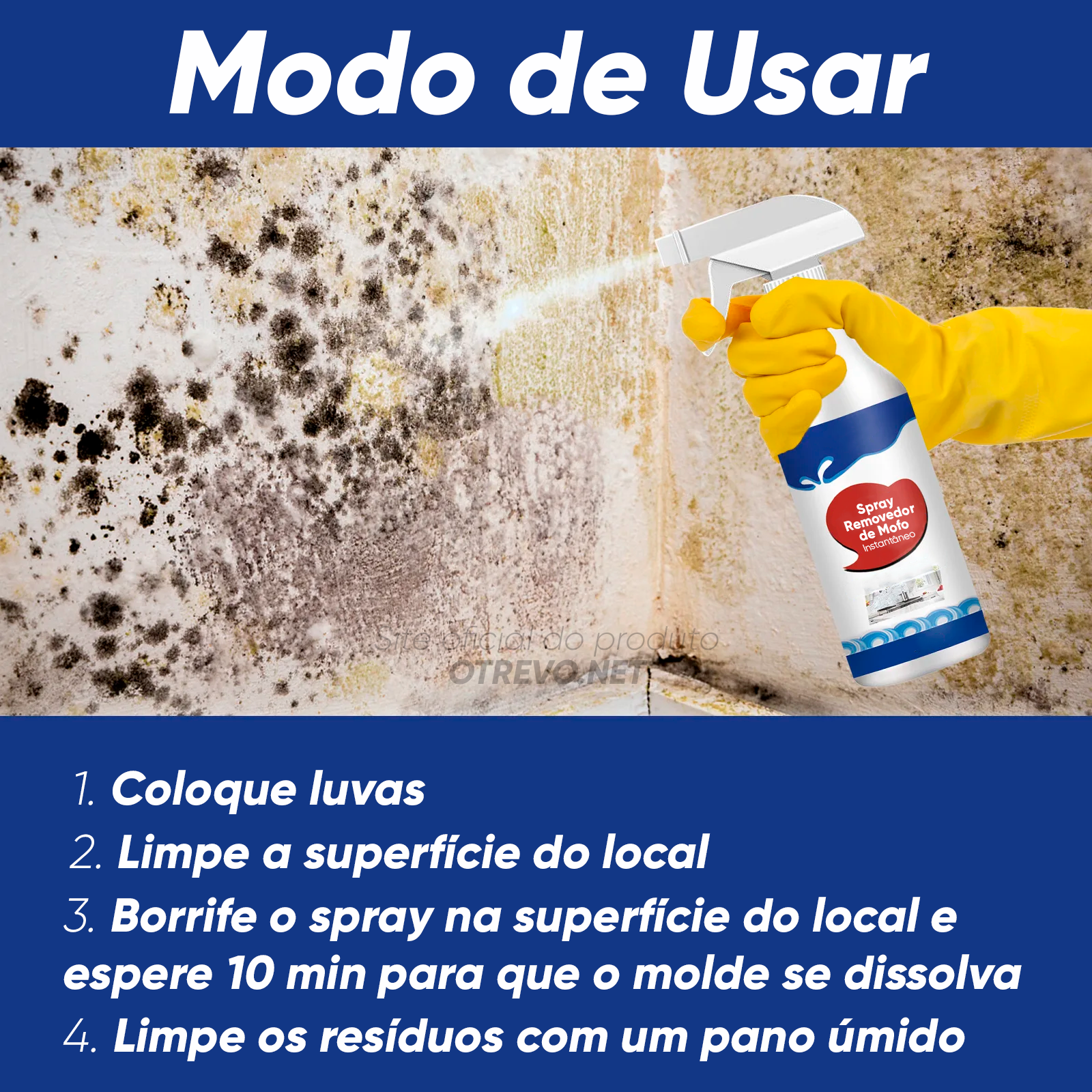 Spray removedor de Mofo (ELIMINA TOTALMENTE O MOFO) ®AntiDefense