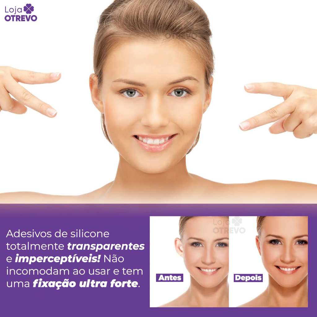 Adesivos Reutilizaveis Corretores de Orelha - EarIt®