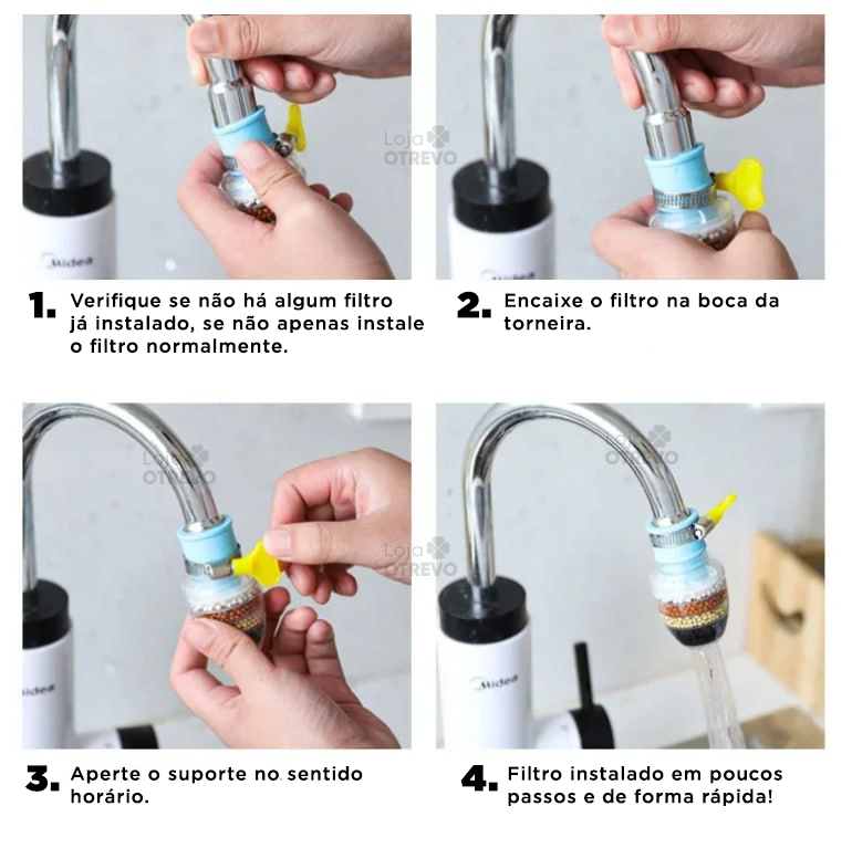 PureWater® - Filtro Purificador de Água (ÁGUA 100% PURIFICADA)