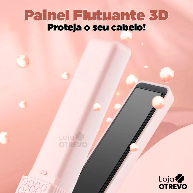 Chapinha Portátil com Aquecimento Rápido - Sem Fio Recarregável ®EleganzaHair