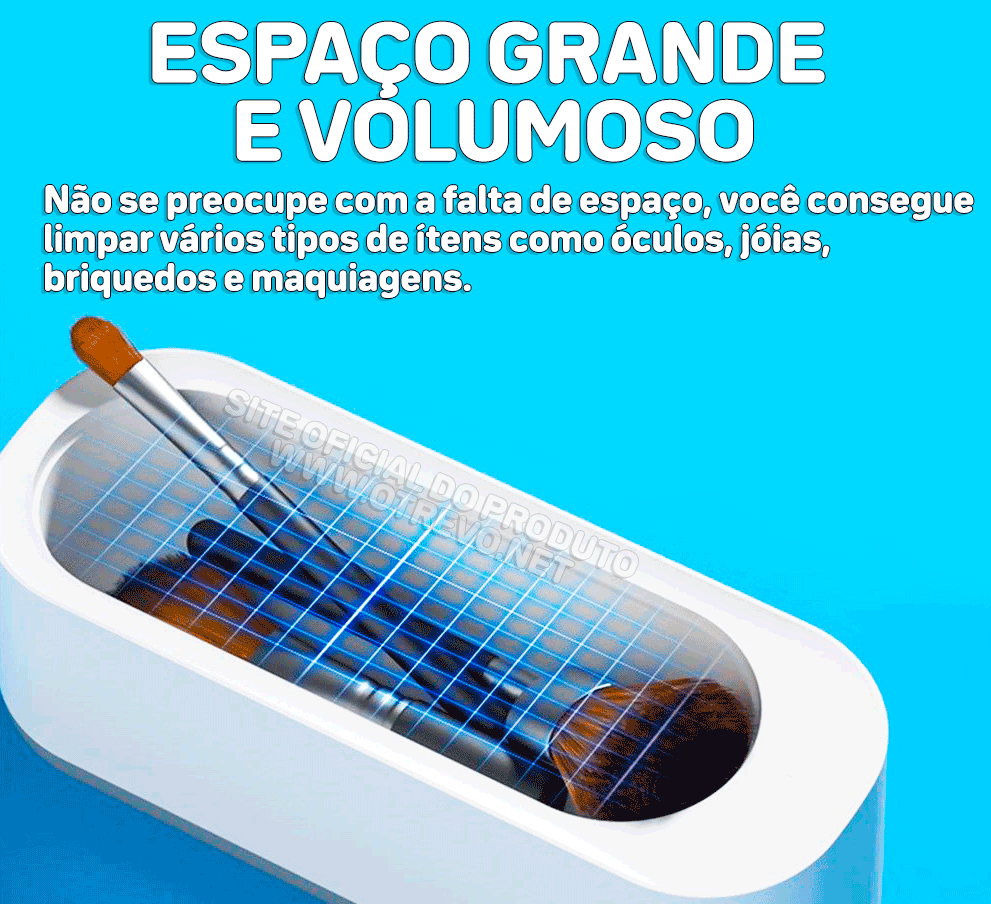 Limpador ultrassônico de Alta Frequência Profissional - ®Maxclean
