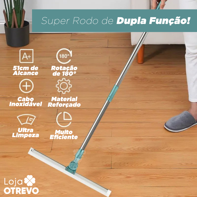 Super Rodo de Dupla Função - CleanMagic® (Varre e Elimina Água)