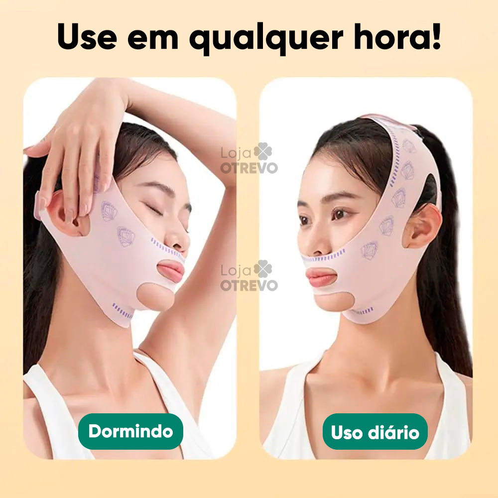 V Line - Máscara de Efeito Lifting (ROSTO EM "V" EM POUCO TEMPO)