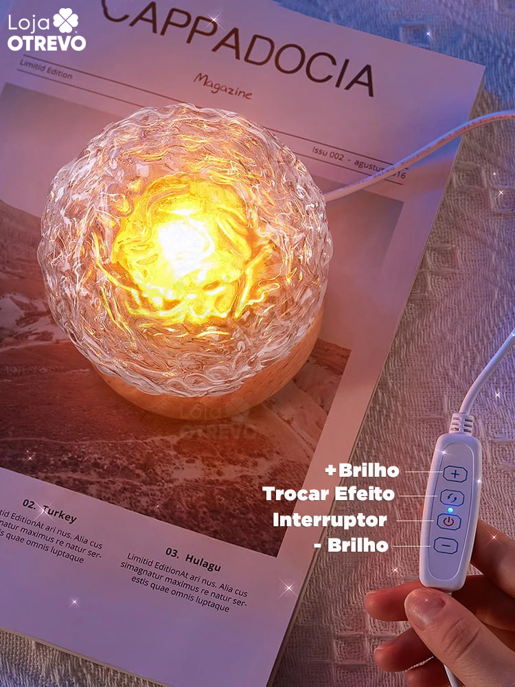 AuroraLamp -  Luminária Projetora Nórdica