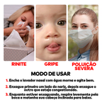 Lavador Nasal Premium - ®HeathyUs (Lavagem 100% Segura e Eficiente)