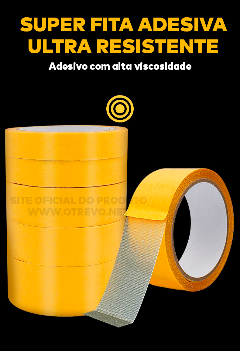 Super Fita Adesiva Resistente 5M e 10M - FitMax®(FITA MAIS FORTE DO MUNDO)