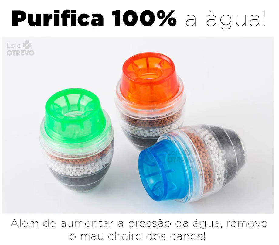 PureWater® - Filtro Purificador de Água (ÁGUA 100% PURIFICADA)