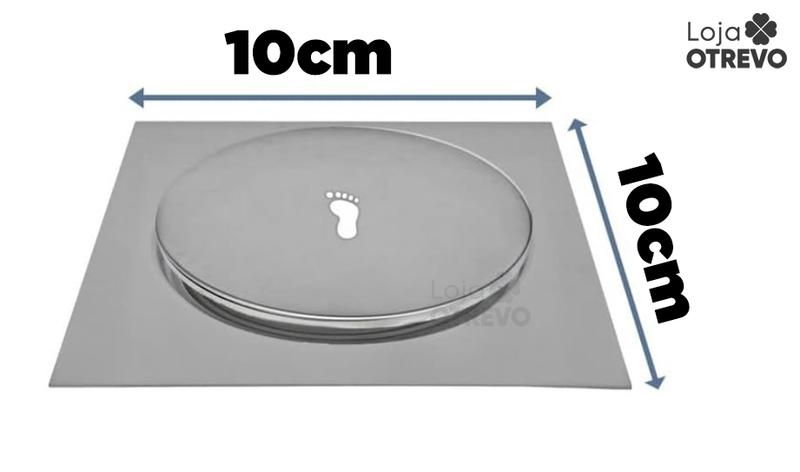 SmartDrain® - Ralo Inteligente autoadesivo (Aço inoxidável)