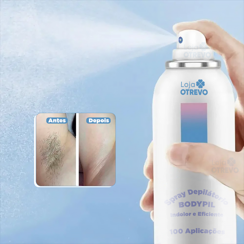 Super Spray Depilatório - BodyPil® (RENDE 100 APLICAÇÕES)