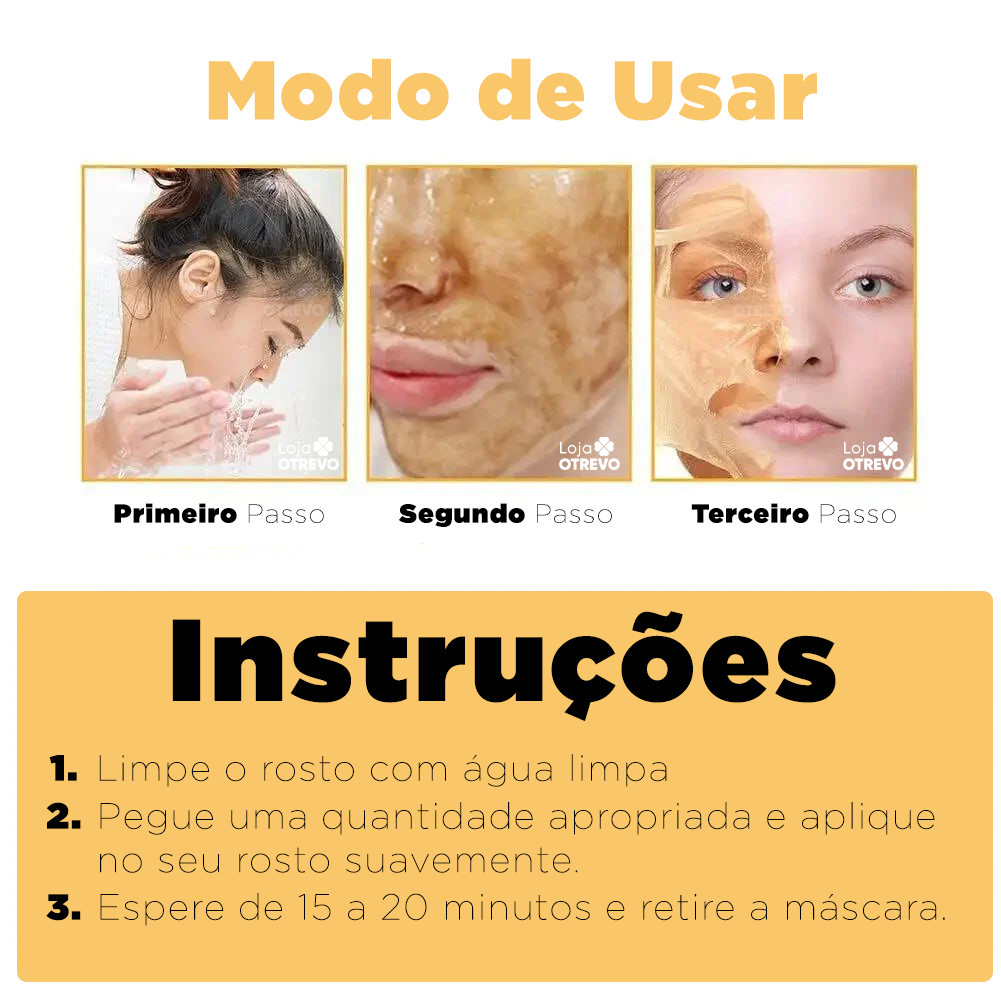 Gold Mask®  - Máscara Antienvelhecimento de Retinol Puro