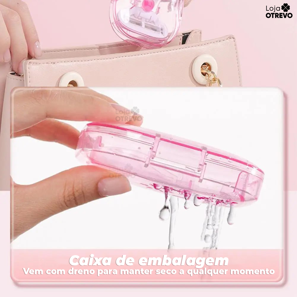 Mini Depilador Portátil Com 5 Super Laminas Clareadoras ( COMPRE 1 e LEVE 2) - DepiGirl®