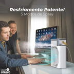 ZeroCold ® Mini Ar Condicionado Portátil 3 em 1 - (Esfria, Ventila e Umidifica)