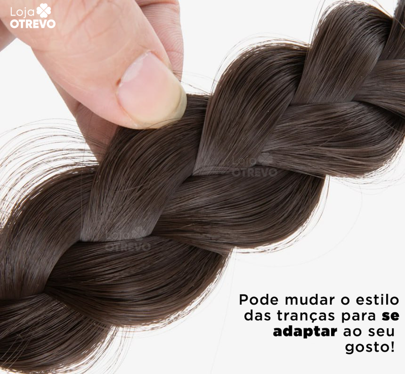 FairyHair® - Aplique Tiara com Franja (Cabelo 100% Natural)