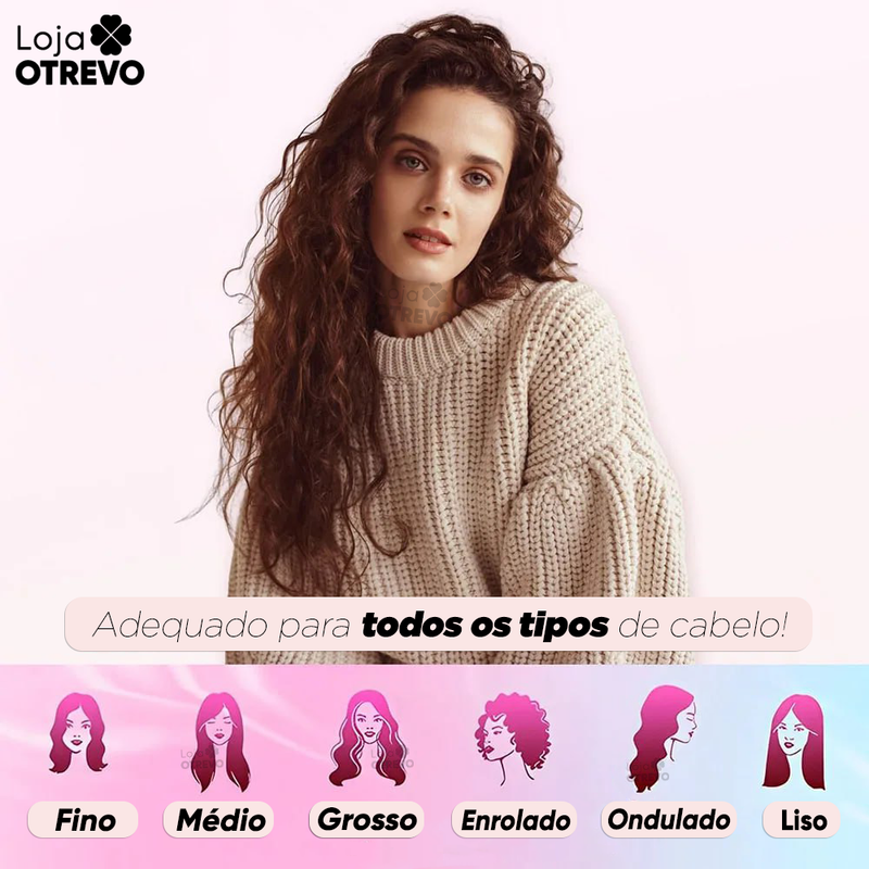 Modelador de Cachos Sem Calor ®ShyGirl - (Cabelos Modelados da Raiz até as Pontas)