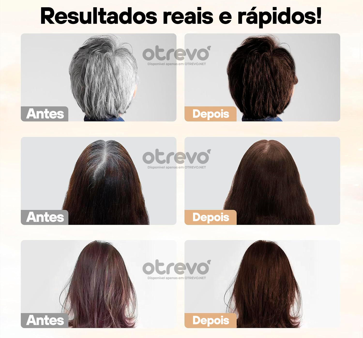 Shampoo de Tintura instantâneo 3 em 1 - (ÚLTIMAS UNIDADES EM PROMOÇÃO)