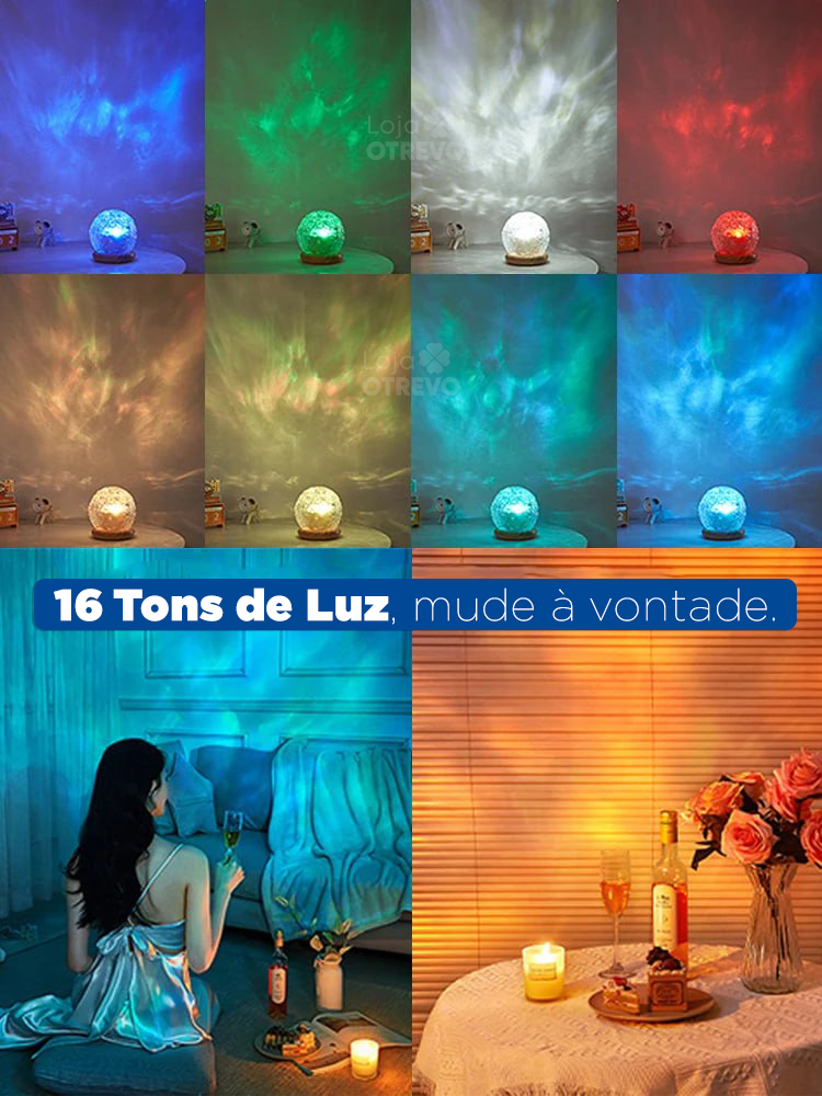 AuroraLamp -  Luminária Projetora Nórdica