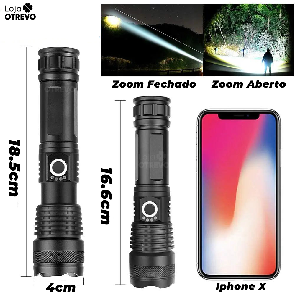 Super Lanterna Led de alta potência 1000000LM - PowerLight®