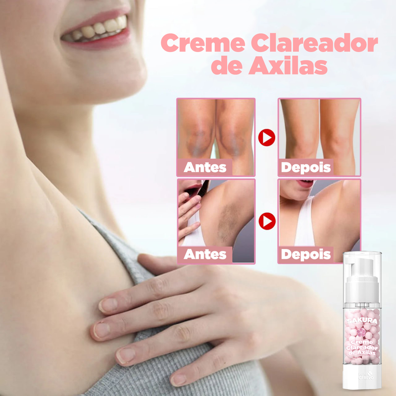 Creme Clareador de Axilas com Ativos Japoneses - SakuraClear® (CLAREAMENTO TOTAL)