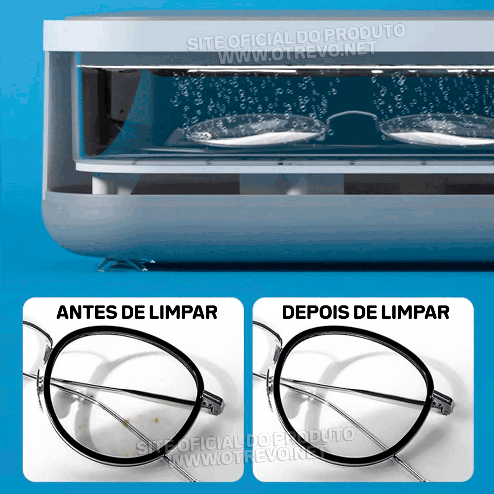 Limpador ultrassônico de Alta Frequência Profissional - ®Maxclean